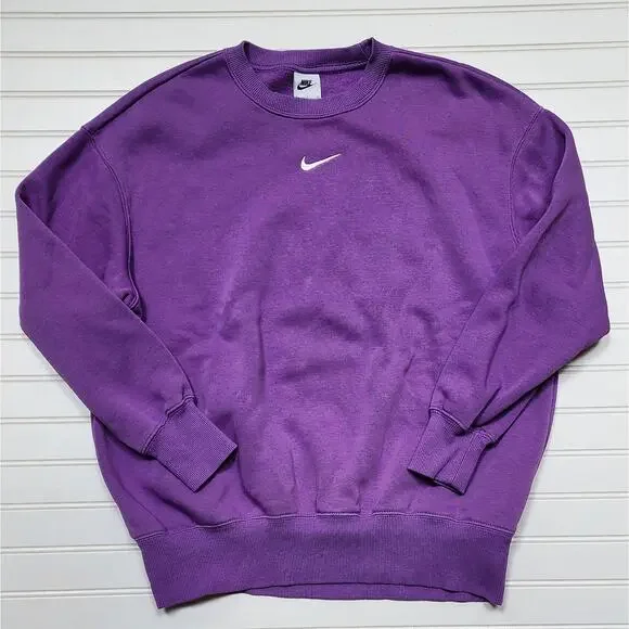 Nike Sportswear Phoenix Fleece Women's Oversized Crew-Neck Sweatshirt Size S - Picture 1 of 4